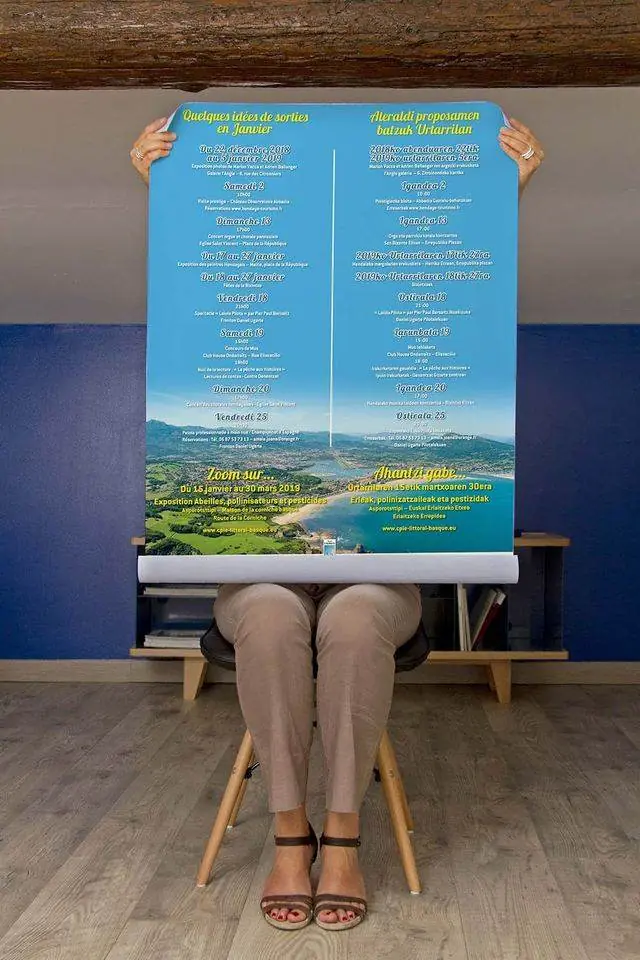 Affiche — Office de tourisme d'Hendaye — réalisation ASP Édition